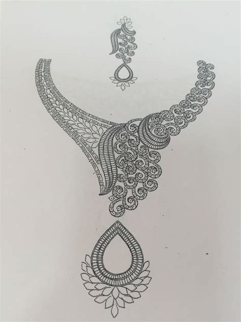 necklace sketch design